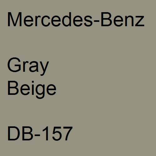 Mercedes-Benz, Gray Beige, DB-157.